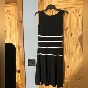 Lauren Ralph Lauren‎ Black White Stripe Dress Size 4